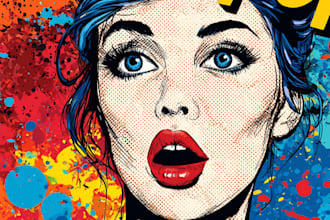 create a unique street pop art collage