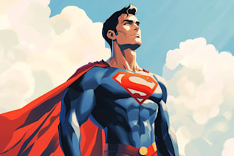 draw a superhero comic