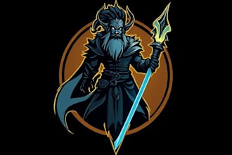 design fantasy game logo and branding