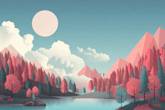 make a scenic illustration from your photo