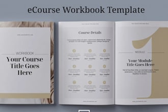 design a professional canva workbooks, worksheets and ebook templates