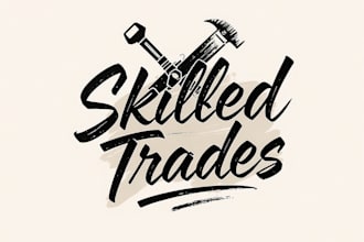 make super skilled trades  logo design