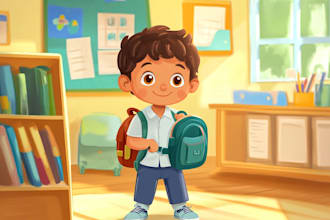 design a children story book illustration