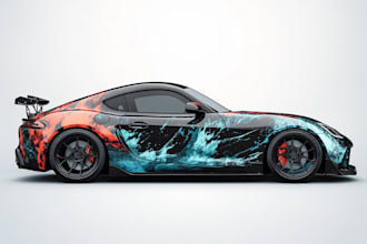 design professional car wrap, car wrap, vehicle wrap design