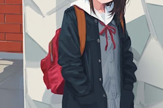 draw a sfw anime stylized art