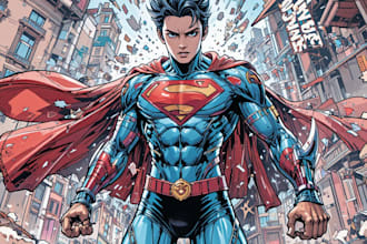 do graphic novel comic book art character design book illu