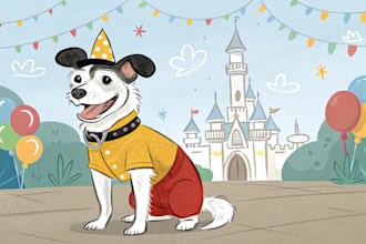 design custom disney pet portrait