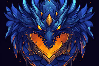 design a fantasy rpg logo dnd image for you