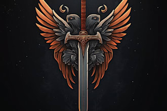 unique fantasy dungeon game logo title pack with