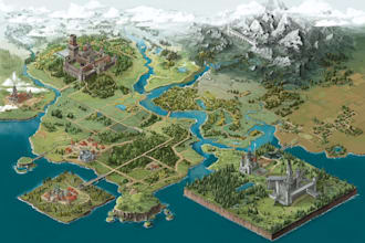 do fantasy map illustration fantasy city map fantasy world map cartography