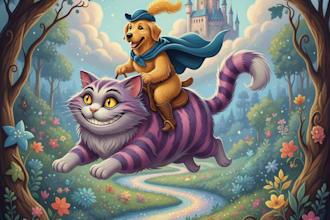 draw disney cartoon portrait of cat, dog or any pets