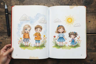 make delightful watercolor art to bring kids stories to life