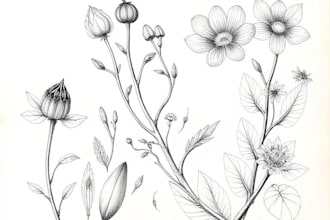 draw botanical and anatomical scientific illustrations