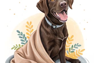 draw custom pet portrait or animal art