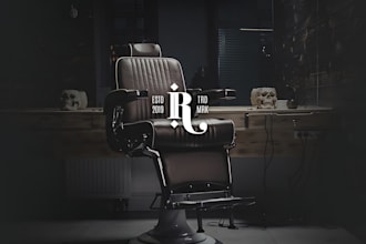 design barber, barber shop, beauty salon, fashion logo