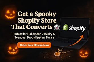 design converting spooky halloween shopify store halloween jewelry store design