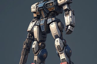 create custom mecha robot art