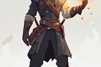 draw 2d game character or 2d game character