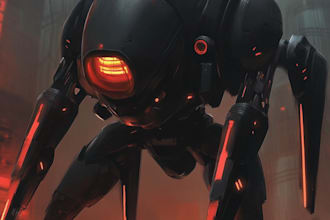 draw high quality robot, concepts