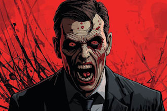 draw dark art horror illustration