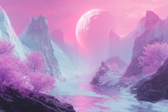 design unique fantasy environment illustrations
