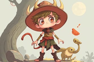illustrate any art, characters and creatures