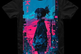 create a tshirt design in modern streetwear style