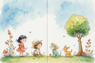 make watercolor illustrations for storybooks and tales