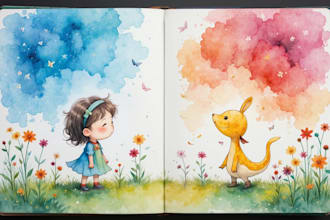 illustrate enchanting watercolor worlds for little readers