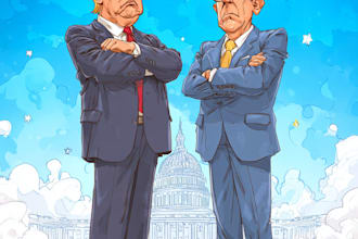 draw a political themed cartoon for you