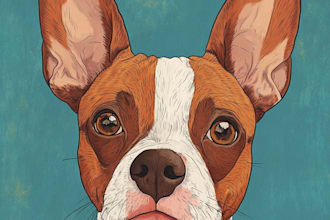 draw disney pets portrait illustration in disney style