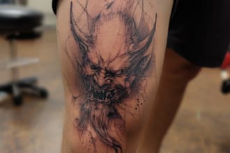 create minimalist tattoo design