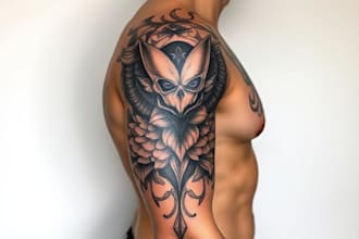 professionally design your sleeve tattoo , chest tattoo