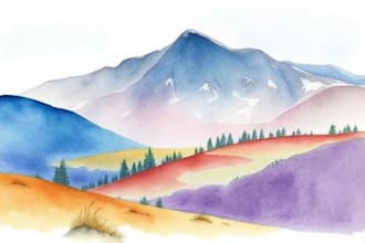 paint original watercolor landscape painting