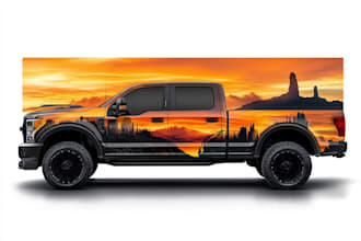 draw car wrap design, vehicle wrap design
