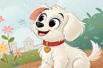 draw disney pet portrait
