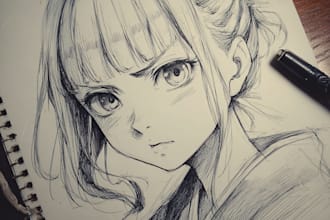manga anime art drawings