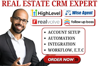 realvolve wise agent follow up boss idx website seo gohighlevel crm automation