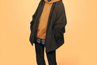 draw anime character for you