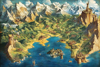 draw a custom map for fantasy, , book or