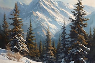 paint a real landscape oil painting