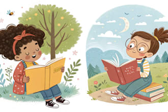 draw children story book illustration ro children book illustrations