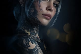 design professional japanese, asian style tattoo design