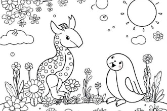 draw coloring book pages for children and adults