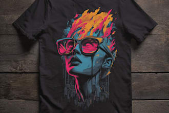 create unique streetwear, edgy, artsy tshirt designs