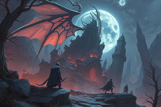 draw fantasy art and concept art illustration