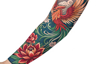 desing a custom tattoo sleeve art for you