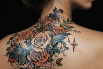 do sleeve tattoo design, realistic tattoo design