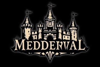 design medieval, fantasy, rpg gaming logo