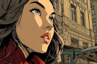 design comic book illustration with comic book illustrator
